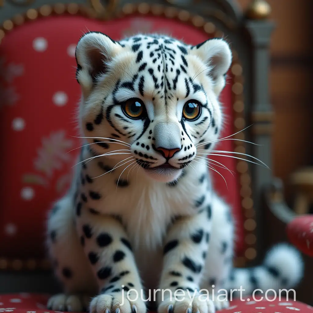 Furry-Snow-Leopard-Performing-at-the-Circus