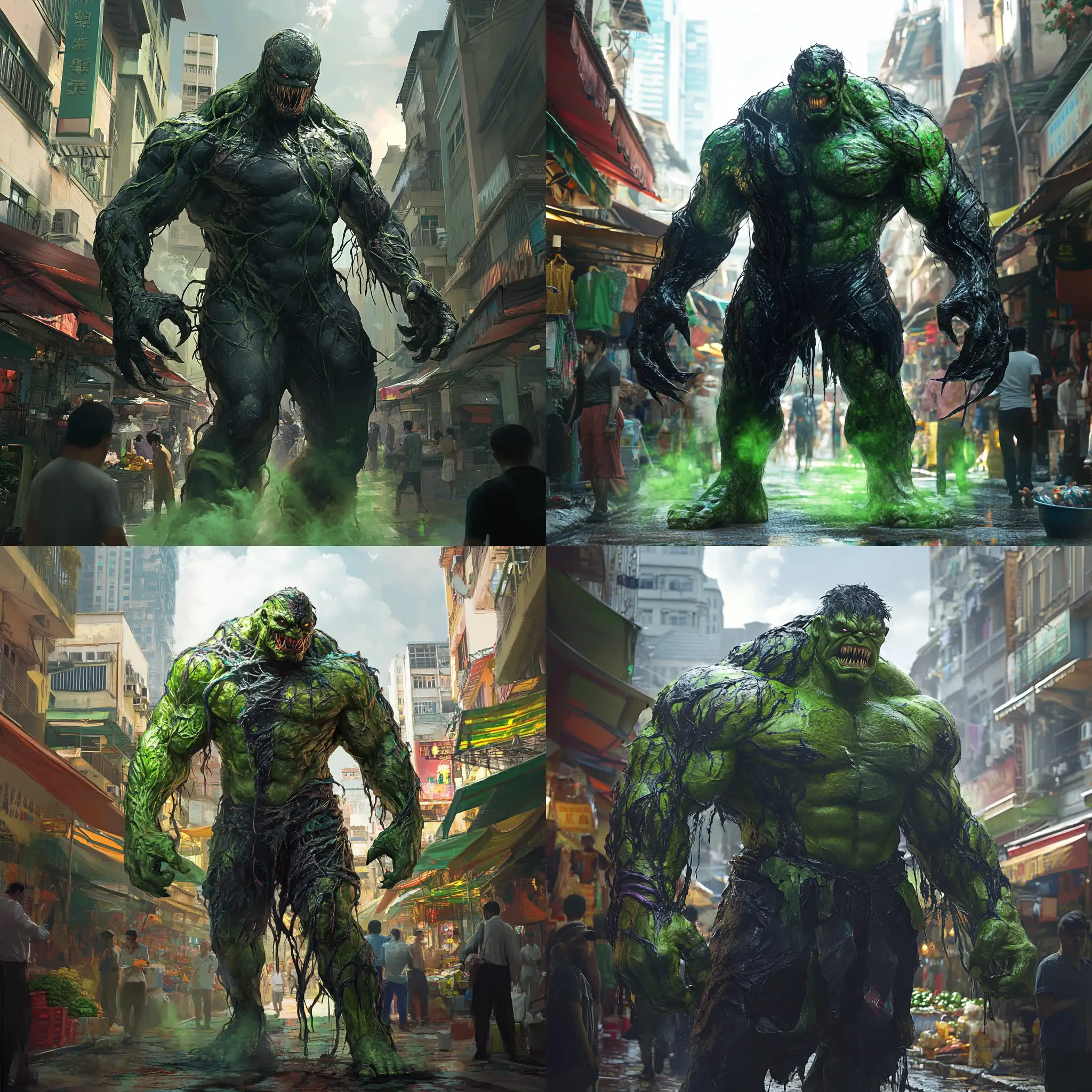 Gigantic-Anthropomorphic-Creature-in-a-Malaysian-Cityscape