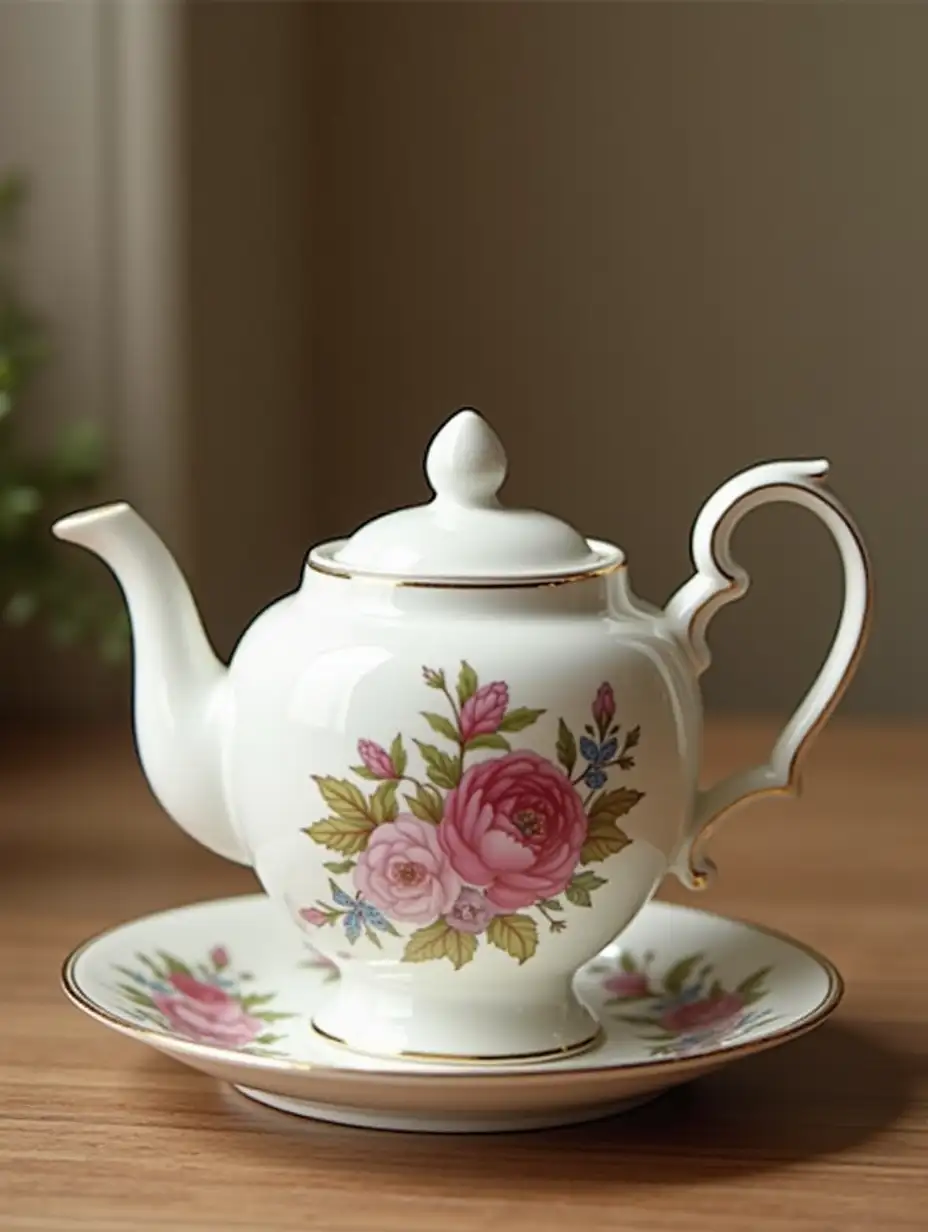 Nice traditional design on tea set