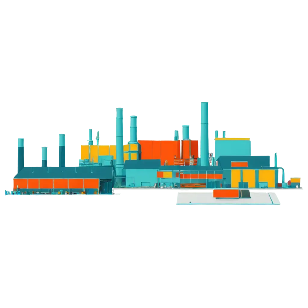 Vibrant-PNG-Icon-of-a-Manufacturing-Unit-Refinery-Artwork-for-Dynamic-Visuals