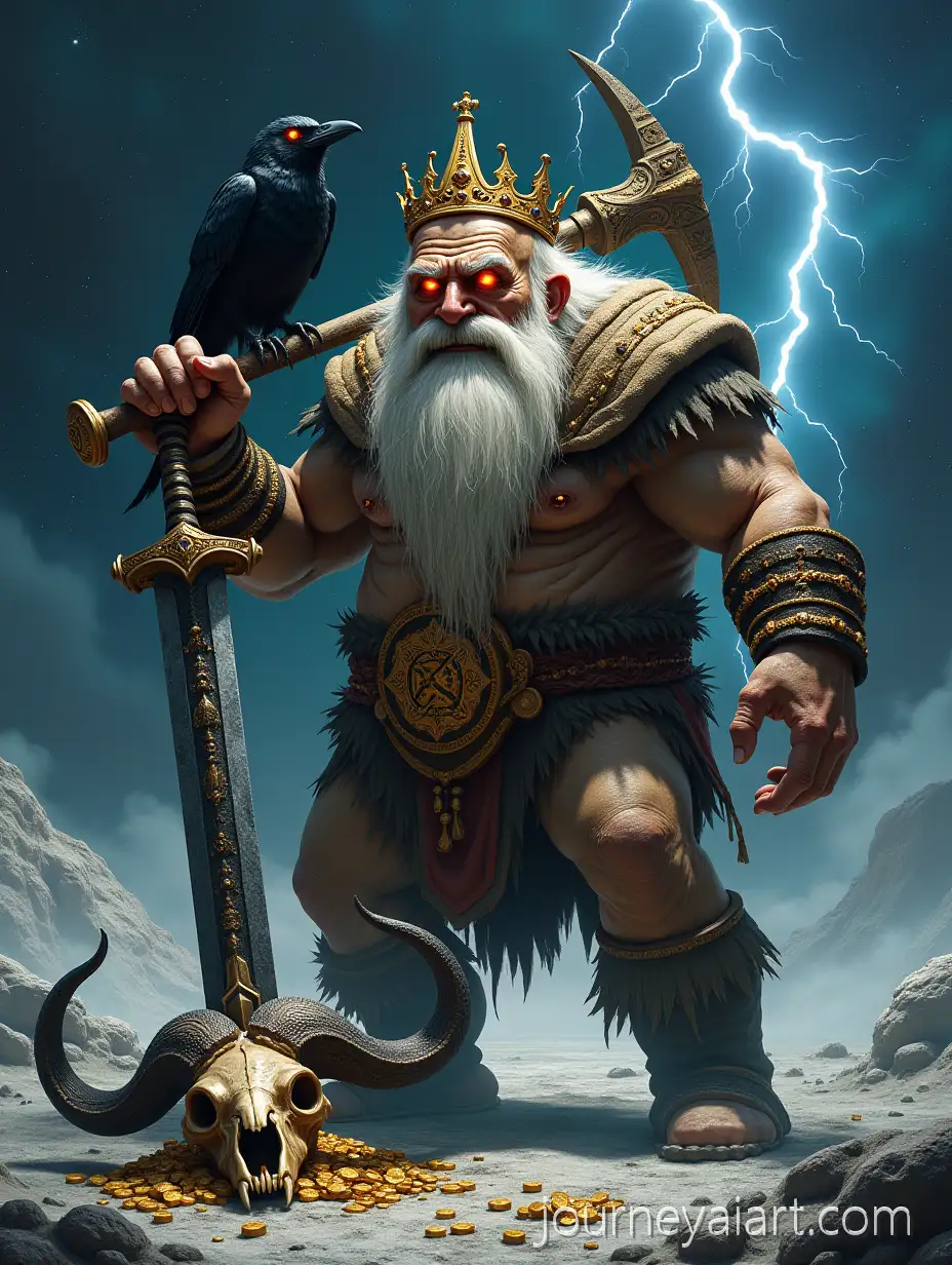 Terrifying-Dwarf-King-on-the-Moon-with-Golden-Crown-and-Cosmic-Loot