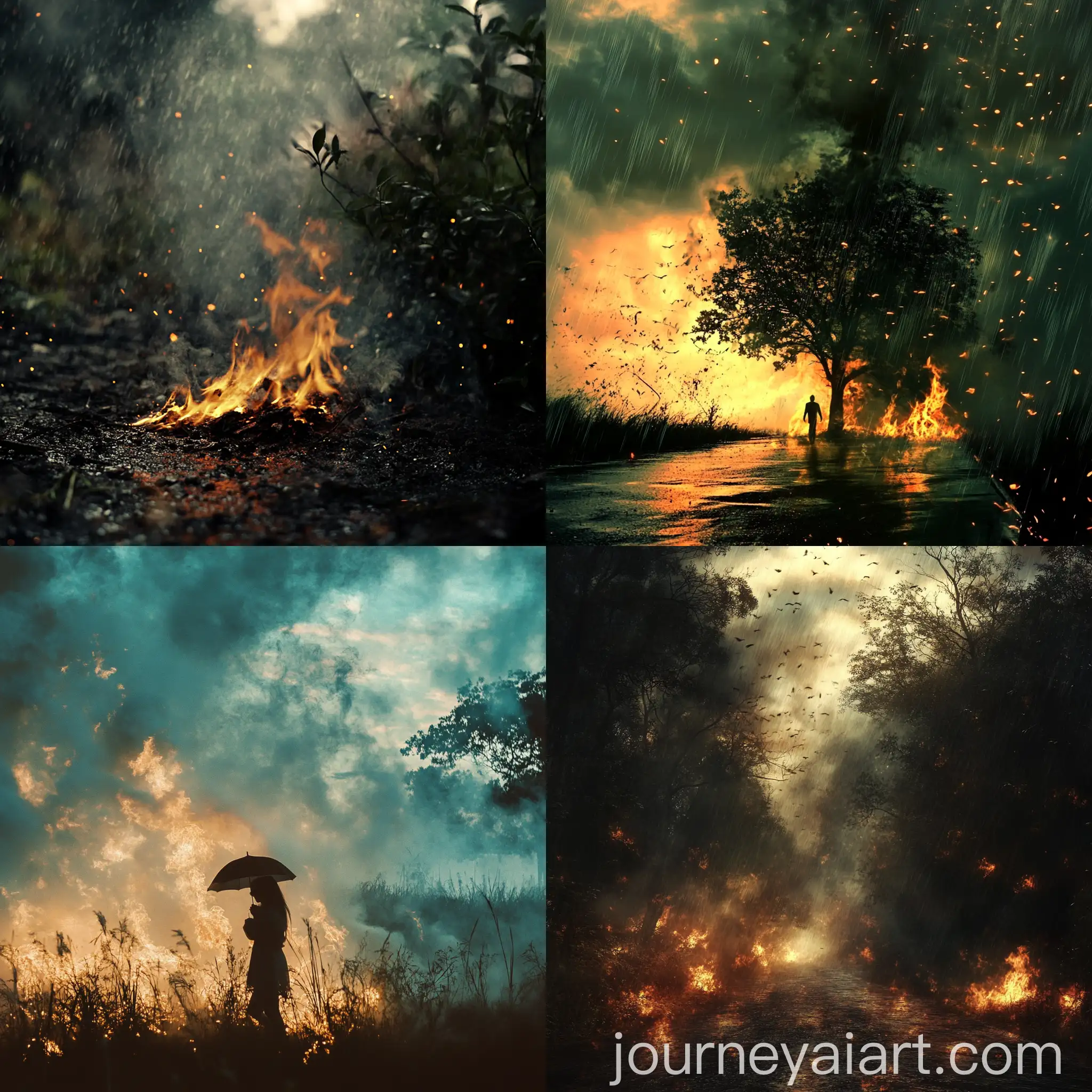 Nature-Street-Scene-with-Fire-Rain-and-Smoke