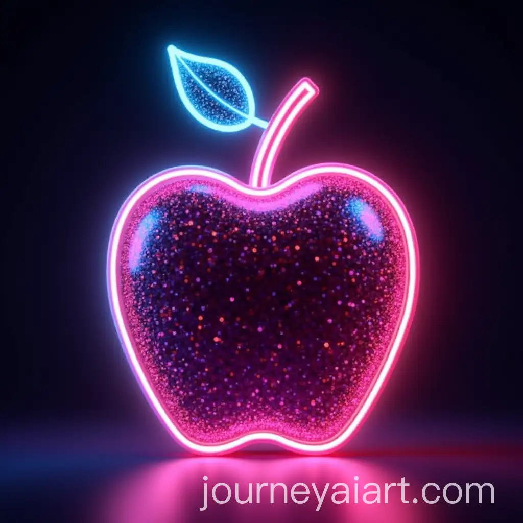 HighQuality-Neon-Apple-with-Glitter-and-3D-Pattern