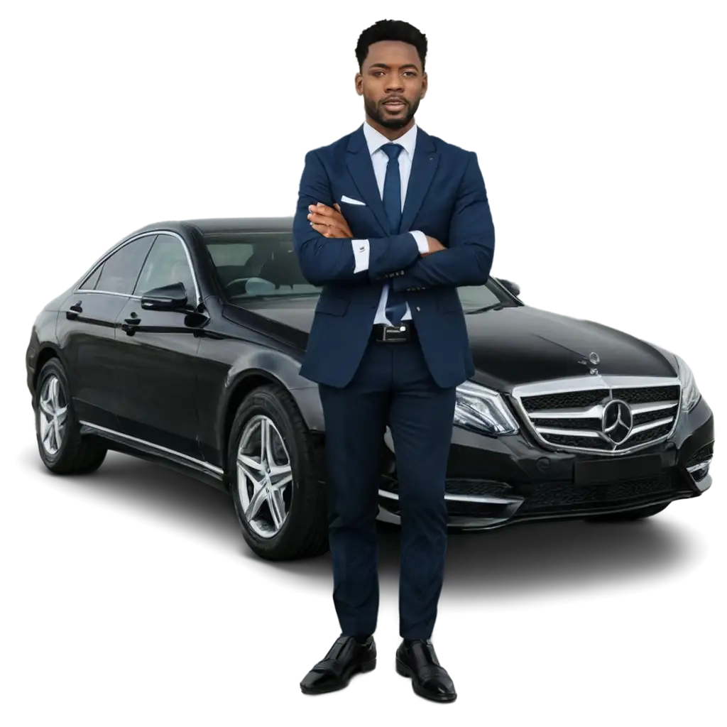 HighQuality-PNG-Image-of-Successful-Black-Businessman-Standing-by-His-Mercedes-Benz