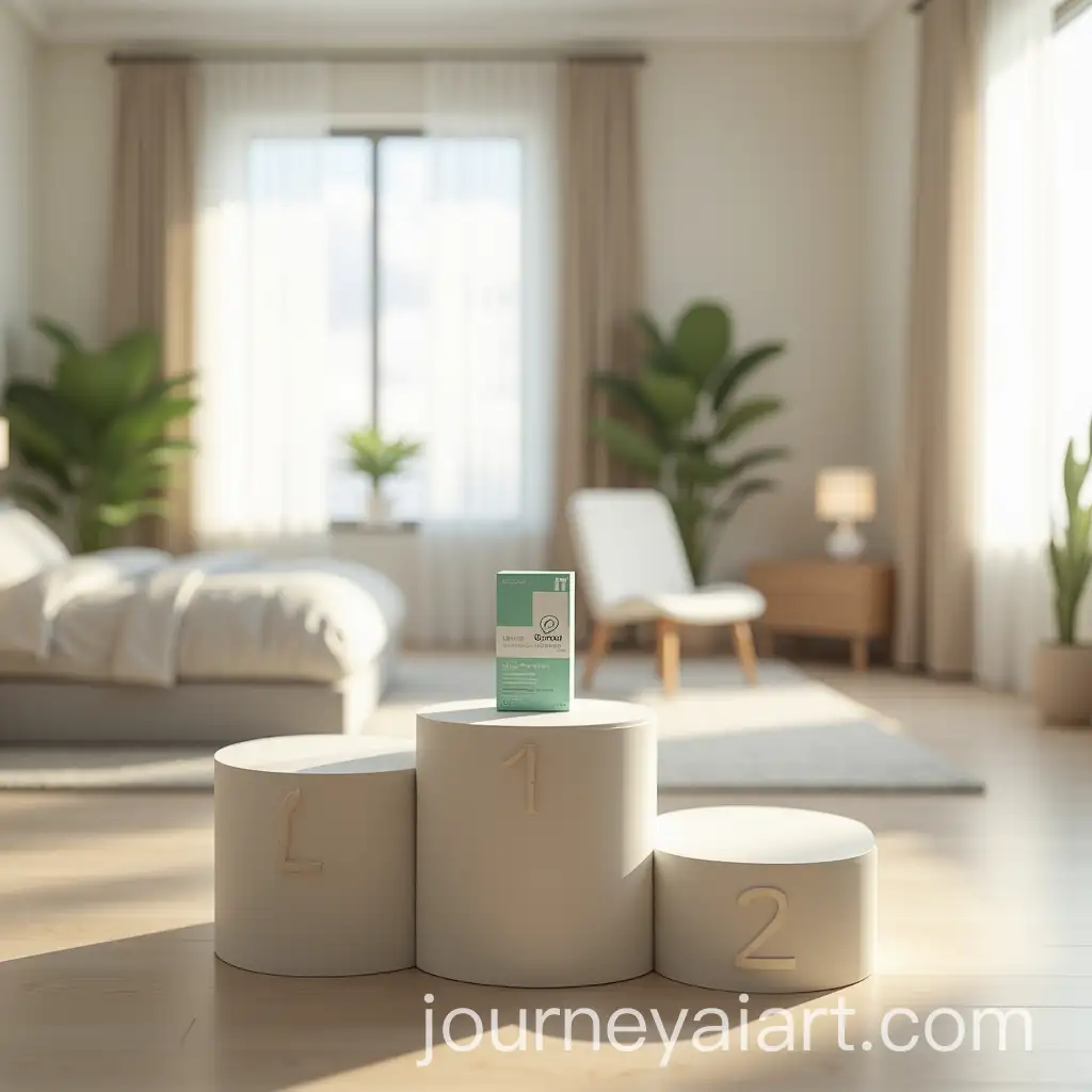 FirstPlace-Podium-with-Medicine-Box-Trophy-in-Modern-Guest-Room