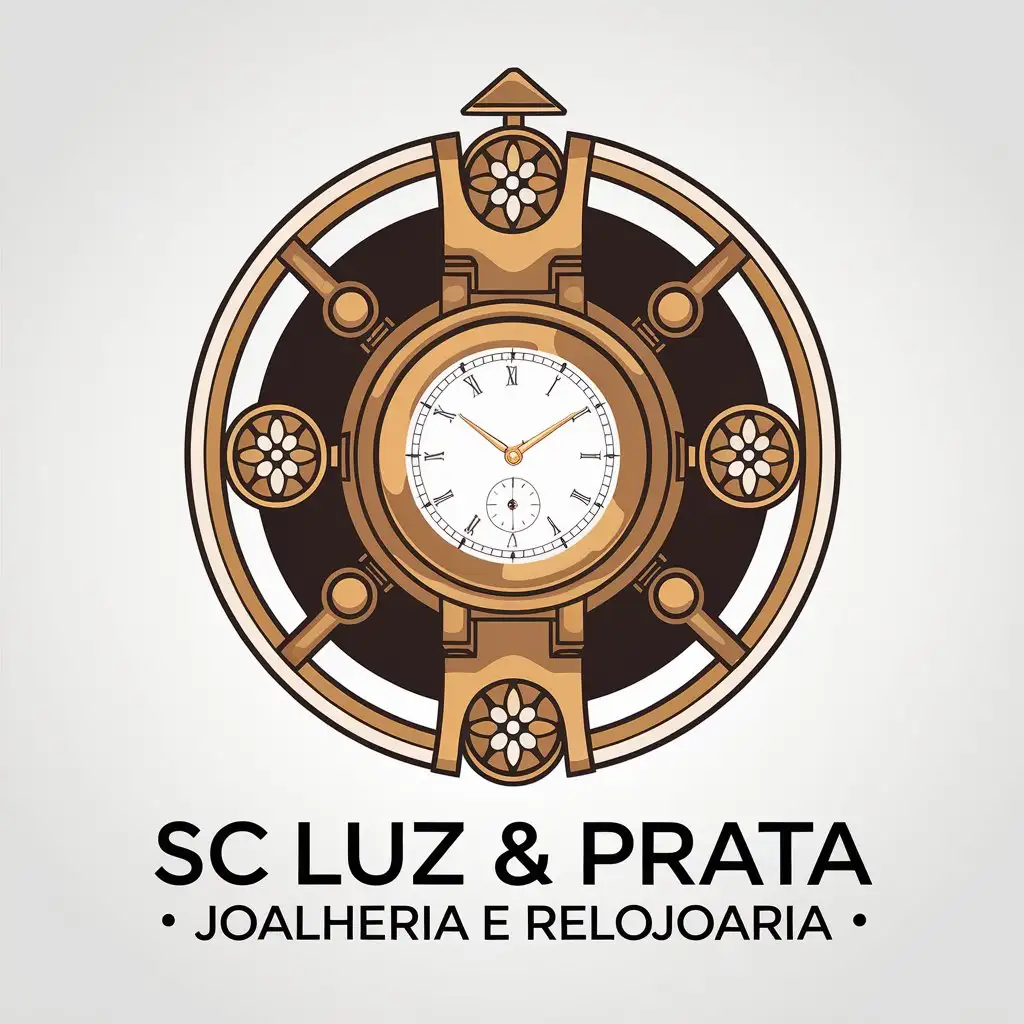 LOGO Design for SC Luz Prata Jewelry Watchmaking with Clear and Complex Symbol