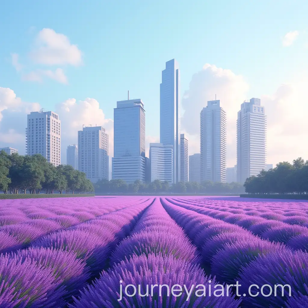 Contemporary-Urban-Lavender-Fields-in-Bright-Lighting