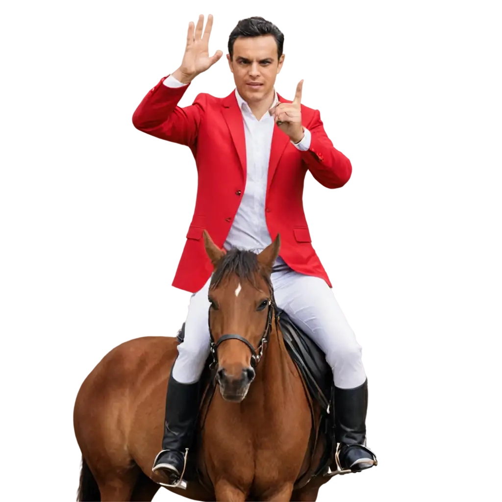 Pedro-Sanchez-Riding-a-Horse-PNG-HighQuality-Transparent-Image-for-Versatile-Use