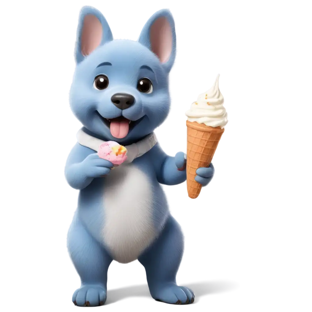 Adorable-Little-Blue-Puppy-Taking-Ice-Cream-PNG-Image