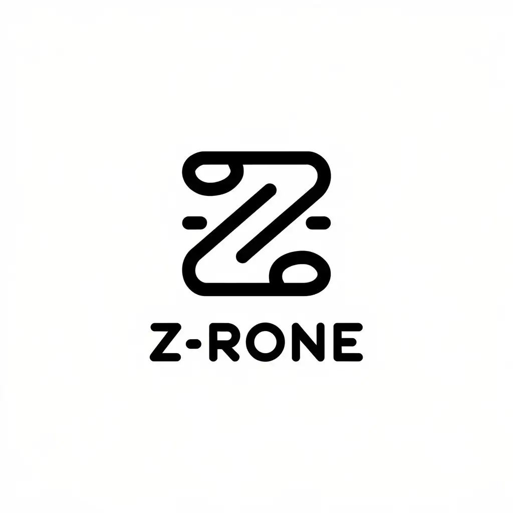 a vector logo design,with the text "Z-Rone", main symbol:Z-Rone,Minimalistic,be used in Nonprofit industry,clear background