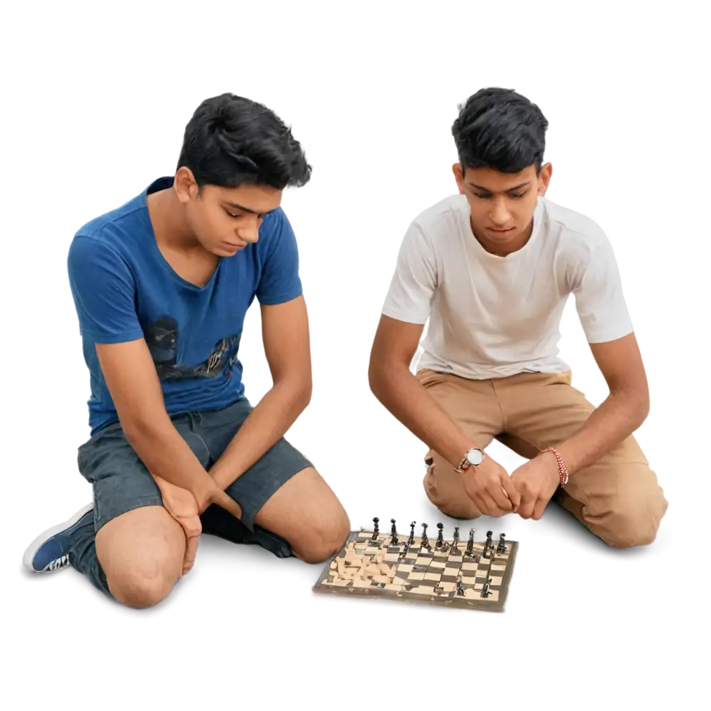 PNG-Image-of-Two-Indian-Teenagers-Engaged-in-a-Game-of-Chess-A-Capture-of-Culture-and-Strategy