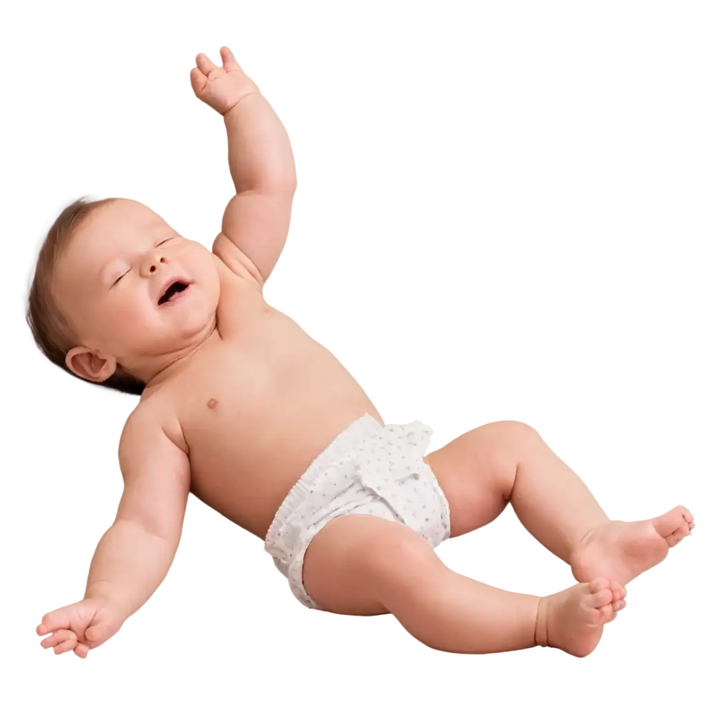 Newborn-Lying-on-Back-with-Legs-Bent-and-Arms-Turned-Upwards-HighQuality-PNG-Image-for-Optimal-Clarity