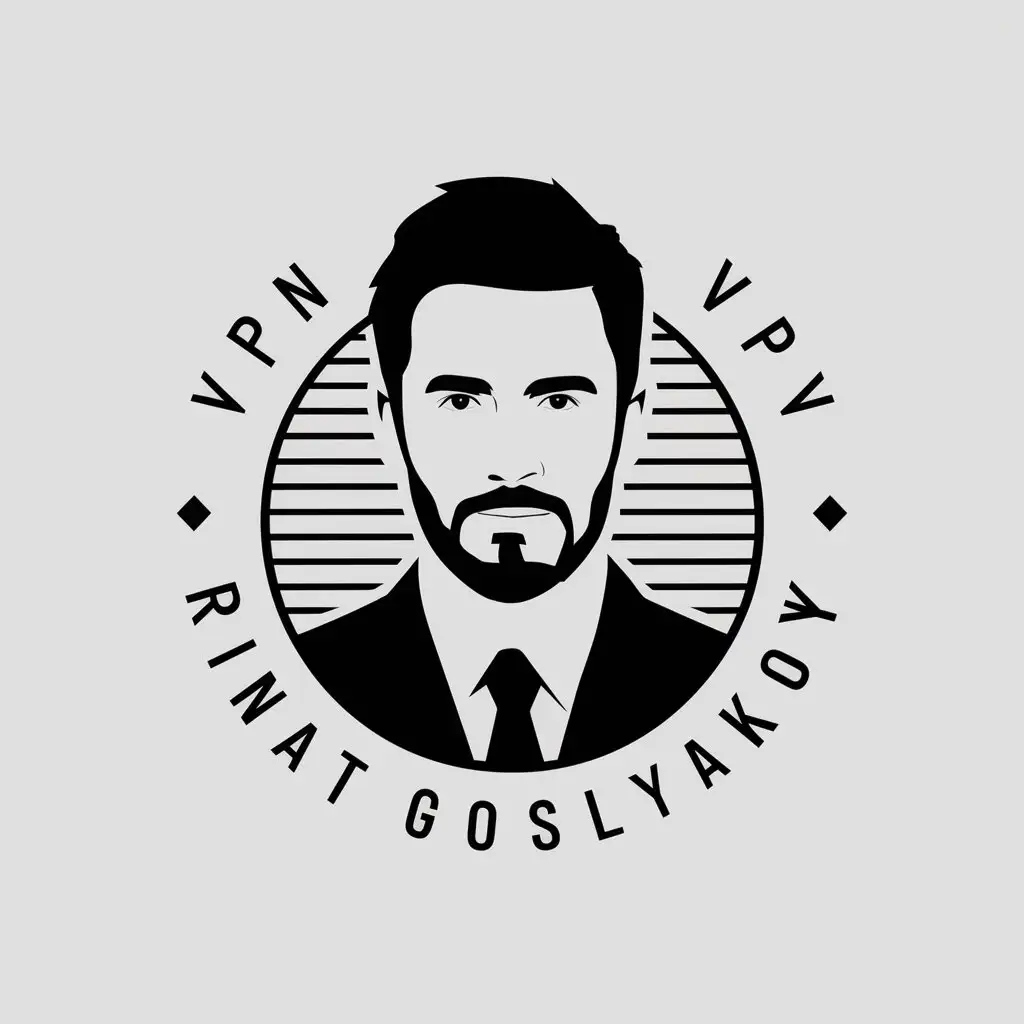 LOGO-Design-for-VPN-Rinat-Goslyakov-Vector-Logo-with-Ryan-Gosling-Symbol-for-Internet-Industry