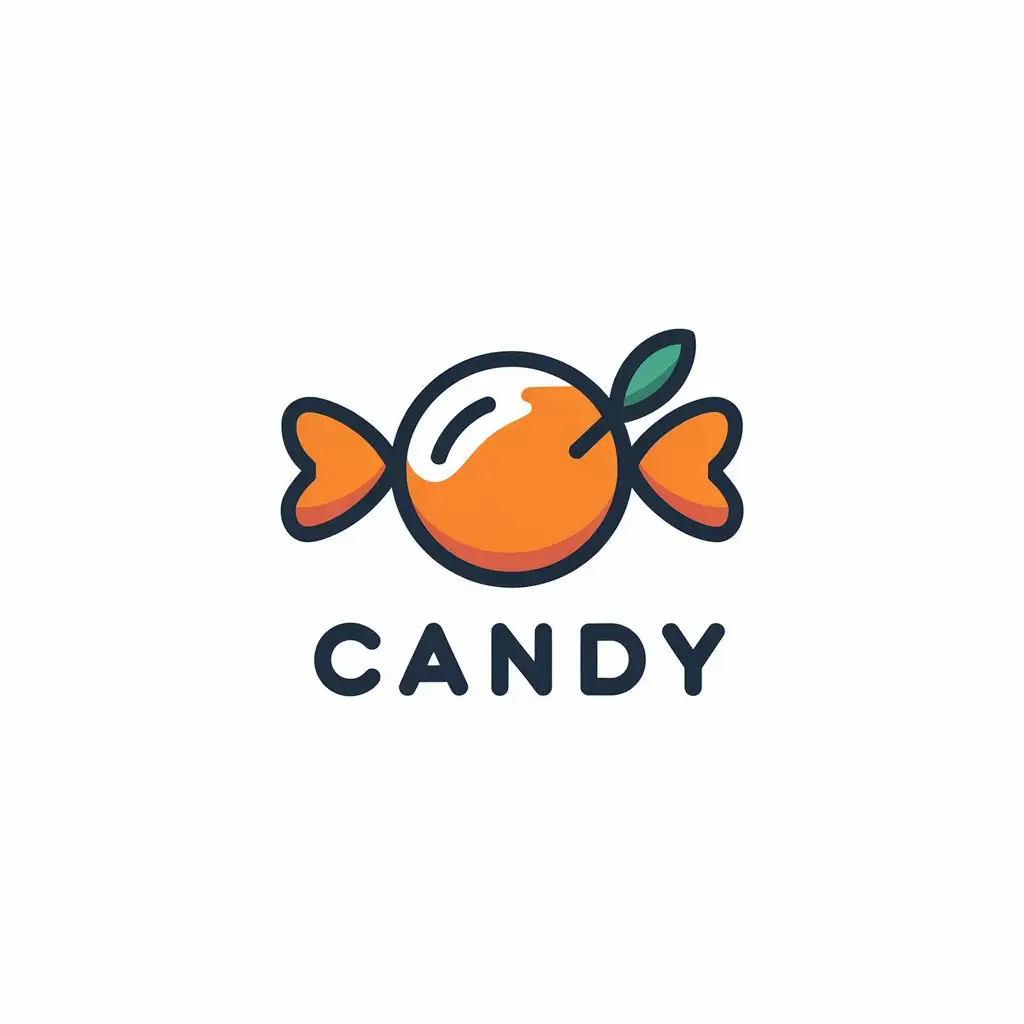 a vector logo design,with the text "candy", main symbol:candy,Moderate,be used in Retail industry,clear background