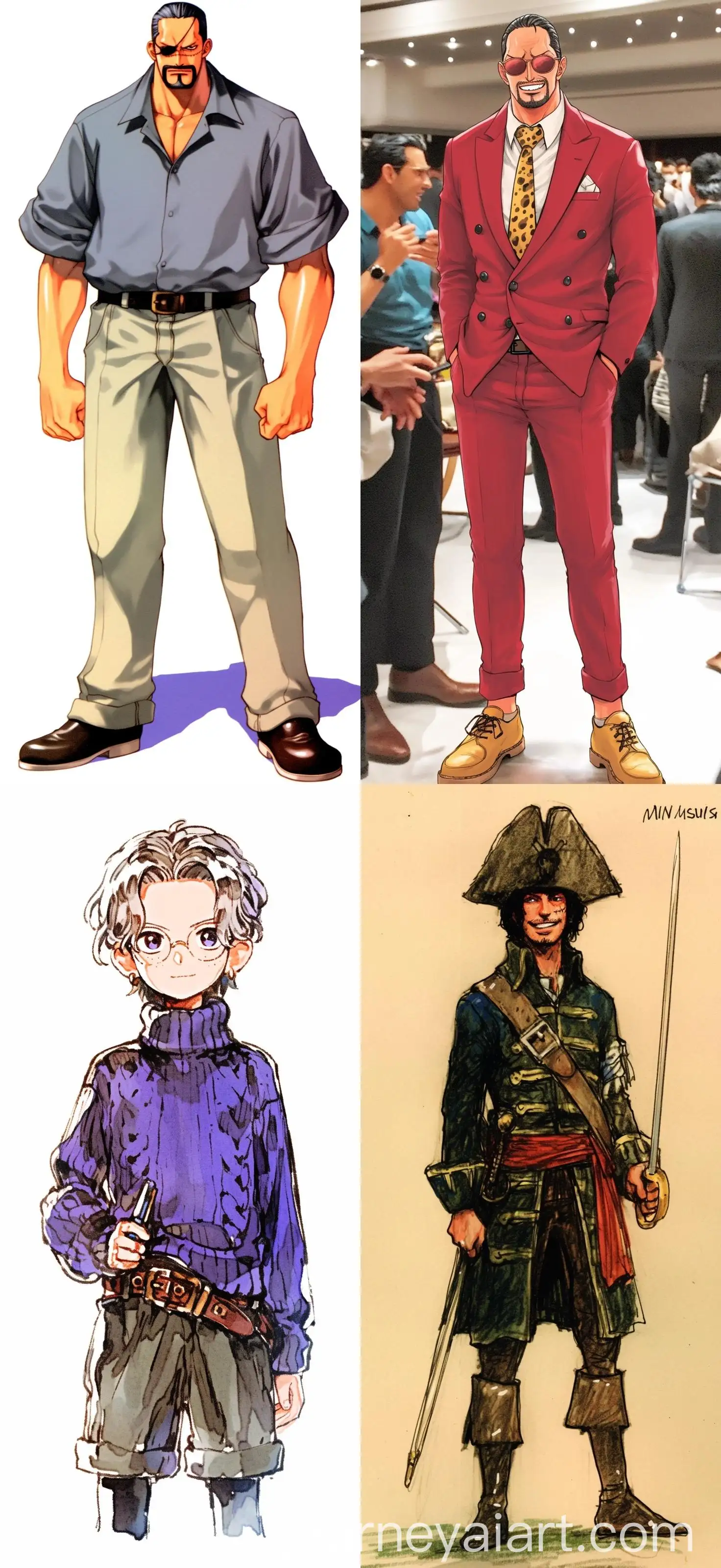 Anime-One-Piece-Pirate-with-Copic-Marker-Impeccable-Manga-Painting