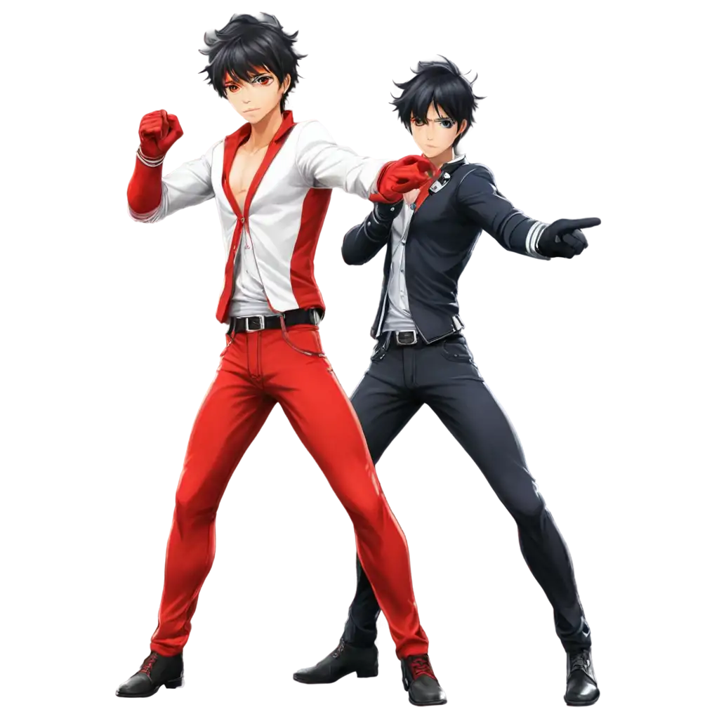 Stylish-Anime-Male-Character-PNG-Red-White-and-Black-Action-Pose