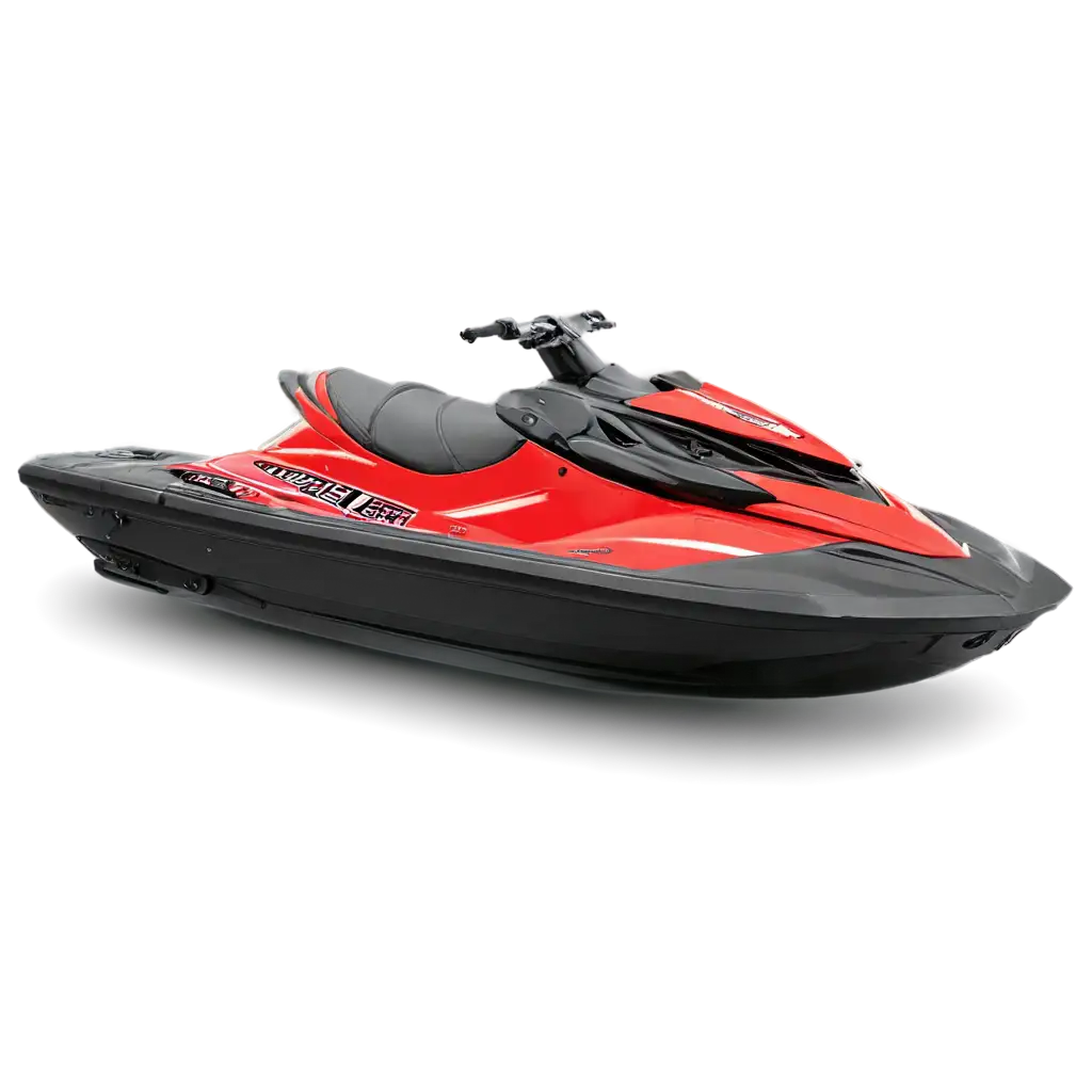 red Combination single jet ski side view