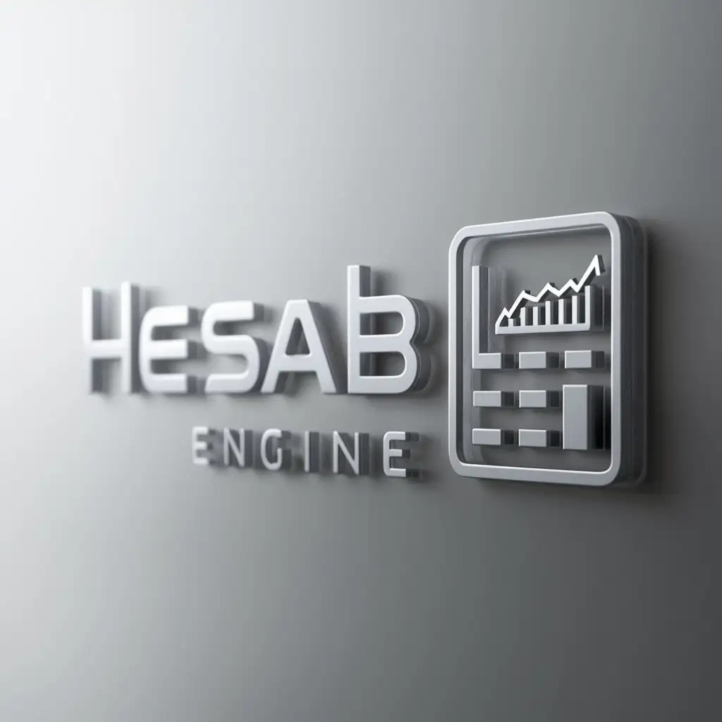 LOGO-Design-For-Hesab-Engine-Calculator-and-Statistics-Chart-Theme