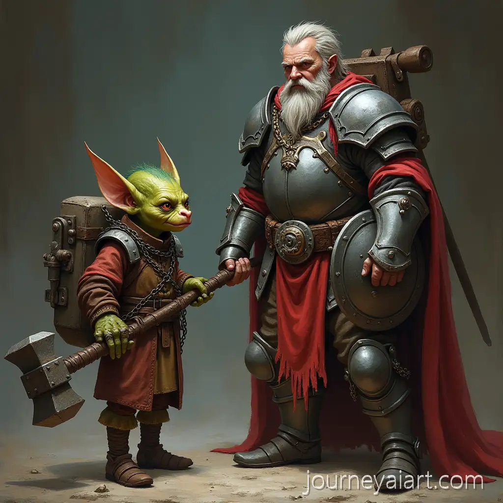 Goblin-Apprentice-and-MasterAI-Image-Expansion-Request-Blacksmith-in-a-DnD-Forge-Setting