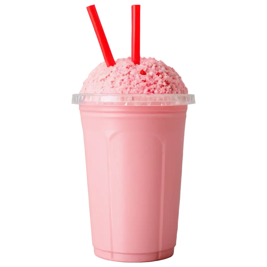 strawberry milkshake plastic bottle of plastic