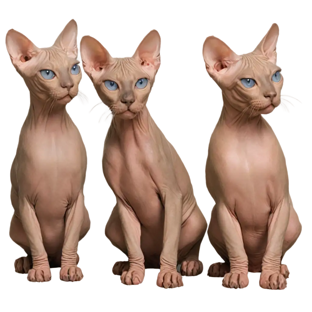 HighQuality-Sphynx-Cats-PNG-Image-for-Clear-and-Versatile-Usage