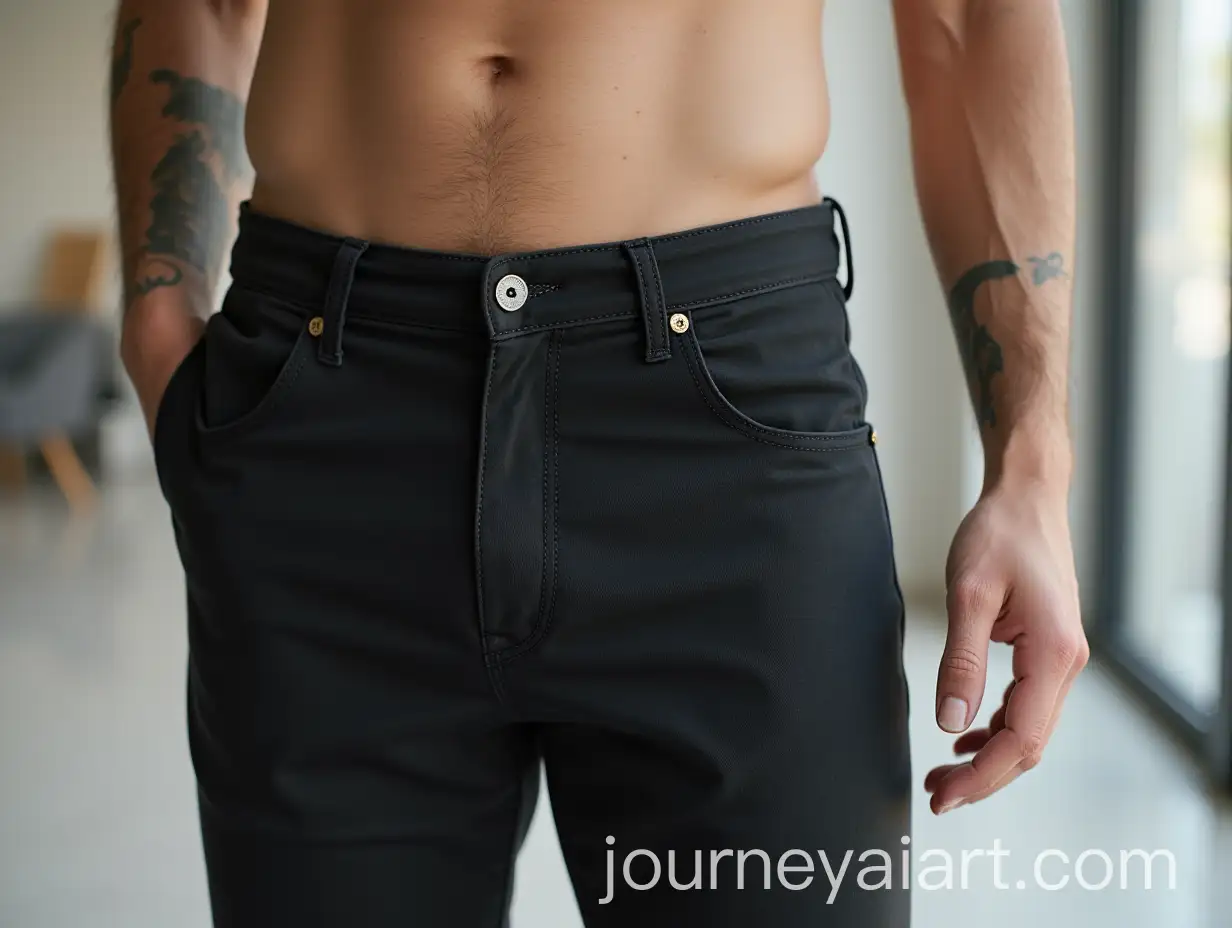 Casual-Fashion-Black-Jeans-with-Black-Shorts-on-a-Guy