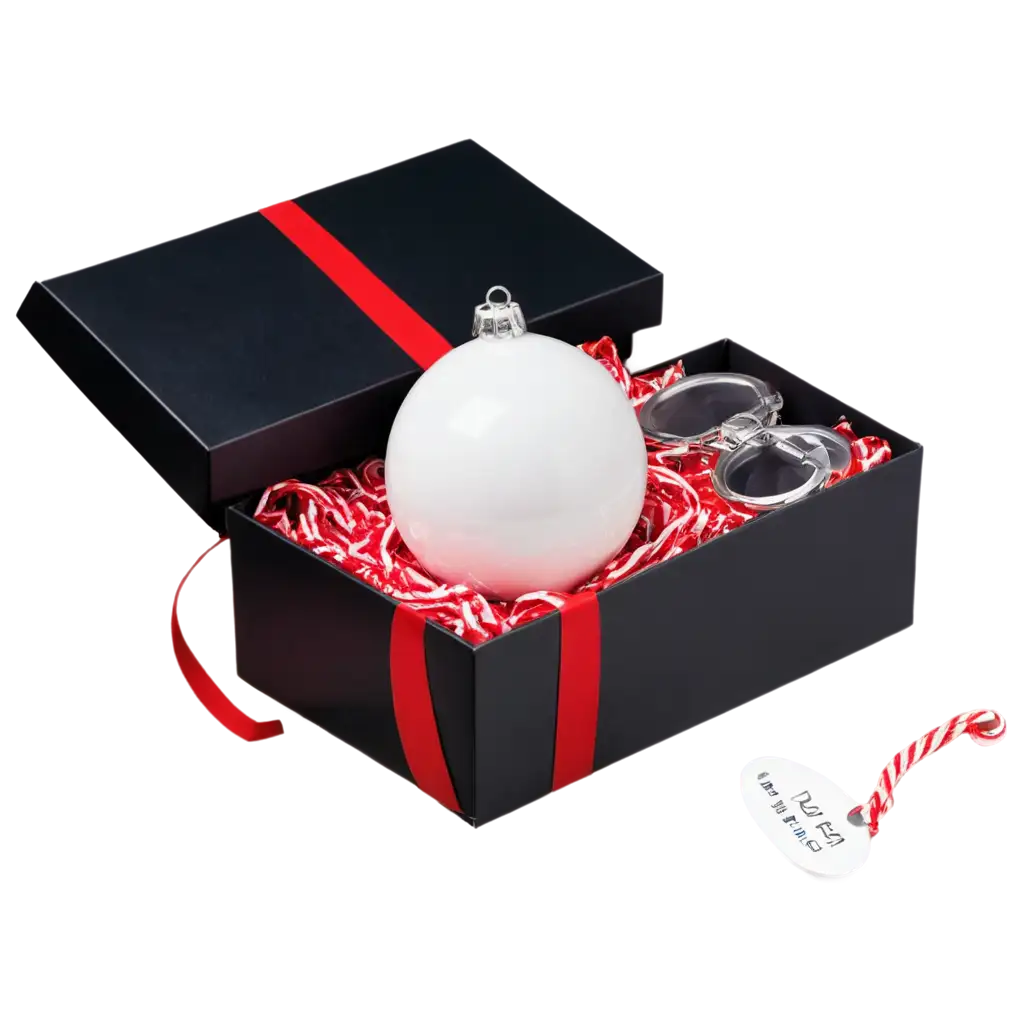 Elegant-Personalized-Christmas-Gift-Box-PNG-with-Red-Script-Name-Ideal-for-Holiday-Gifting-and-Customization