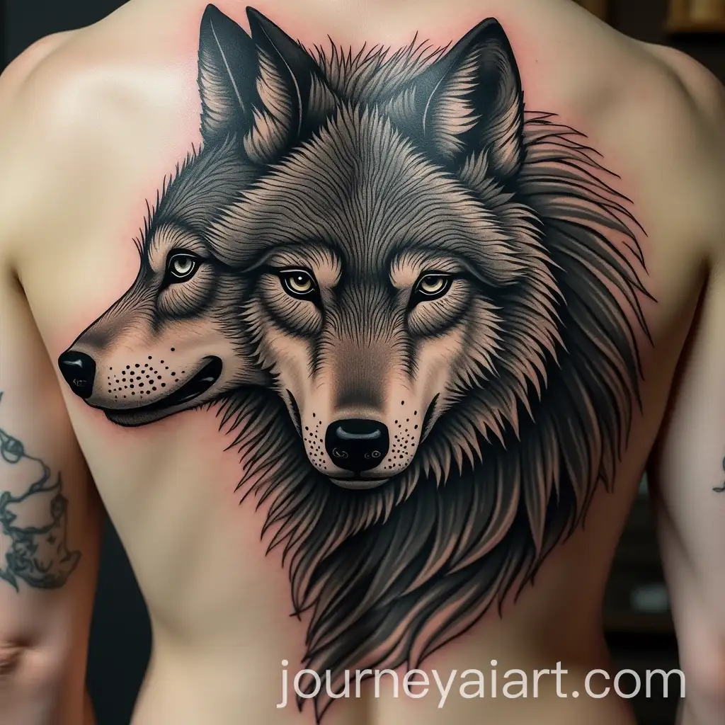 Tribal-Wolf-Tattoo-Design-with-Intricate-Details