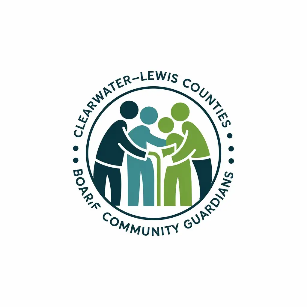 LOGO Design for ClearwaterLewis Counties Guardians Symbolizing Support and Community in Nonprofit Sector