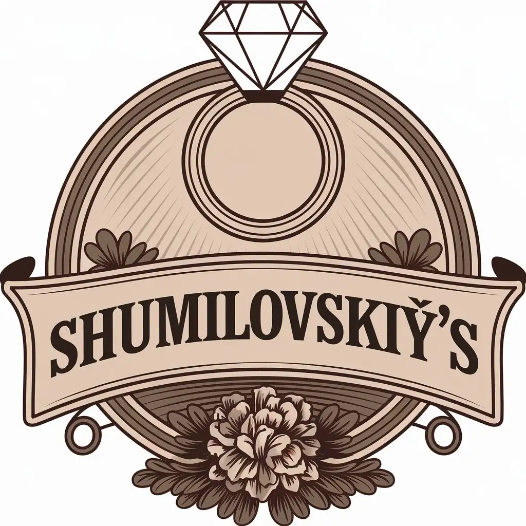 LOGO-Design-for-Shumilovskiys-Elegant-Wedding-Symbol-in-Vector-Style