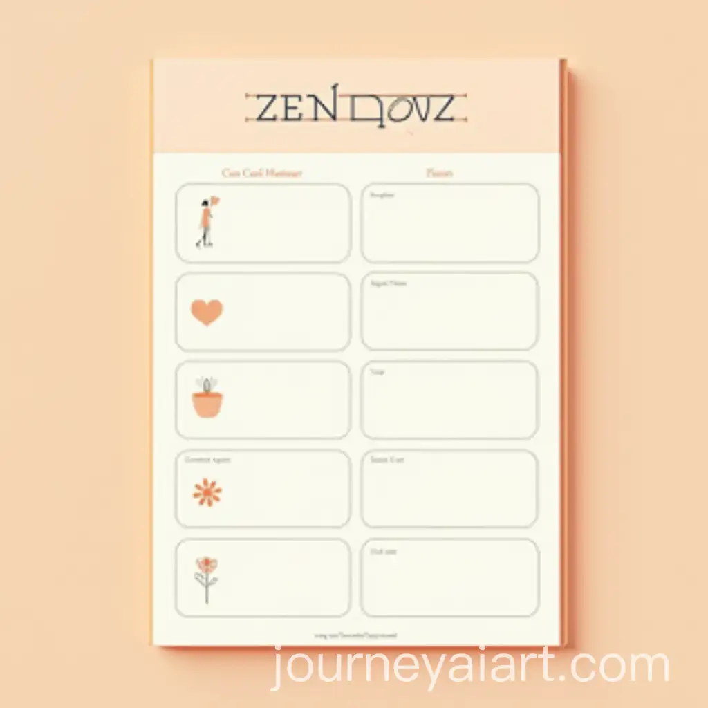 Zen-Zone-SelfCare-Tracker-in-Light-Orange-Minimalistic-Design