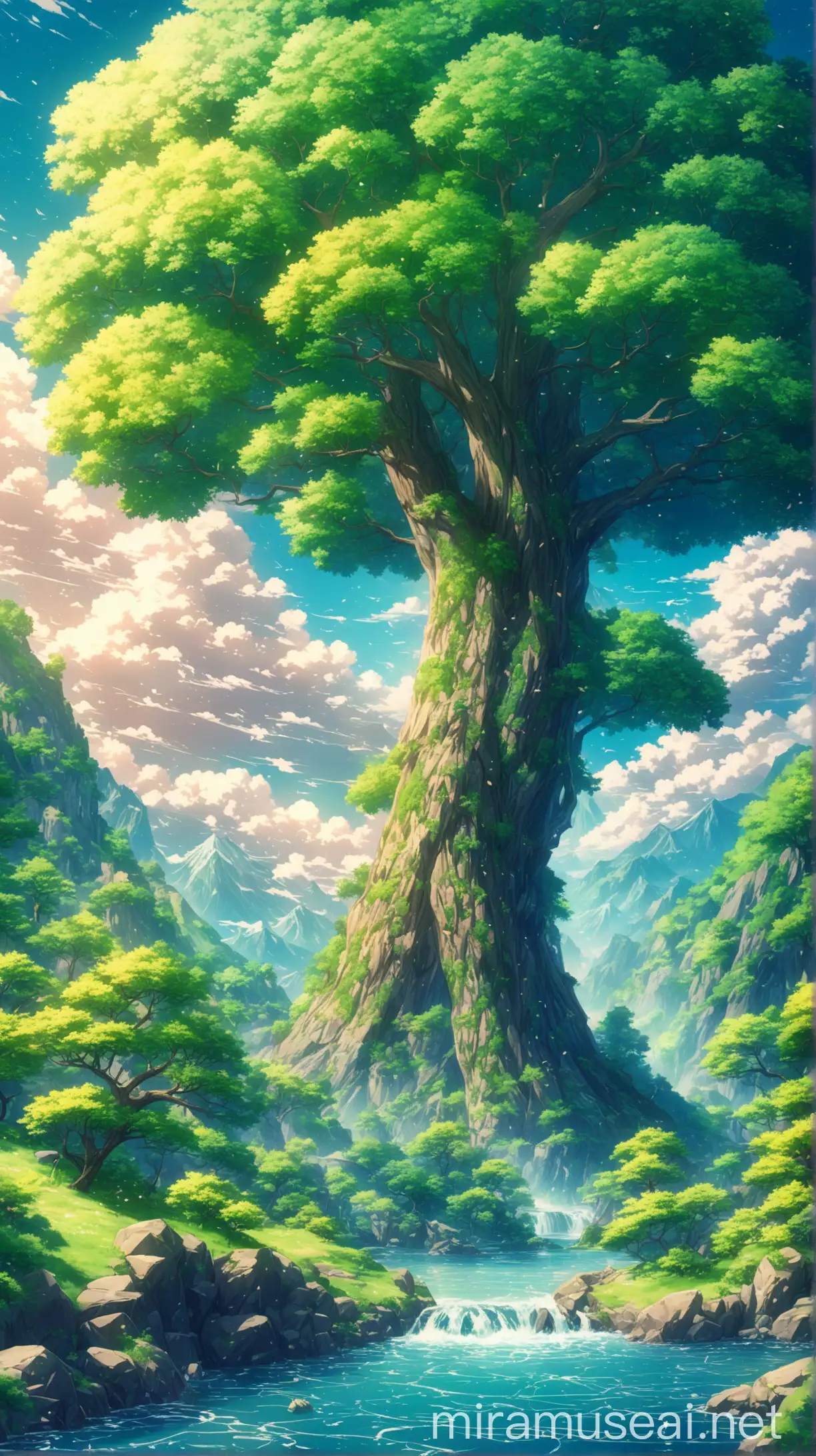 Anime Nature Scene with Stunning Visuals