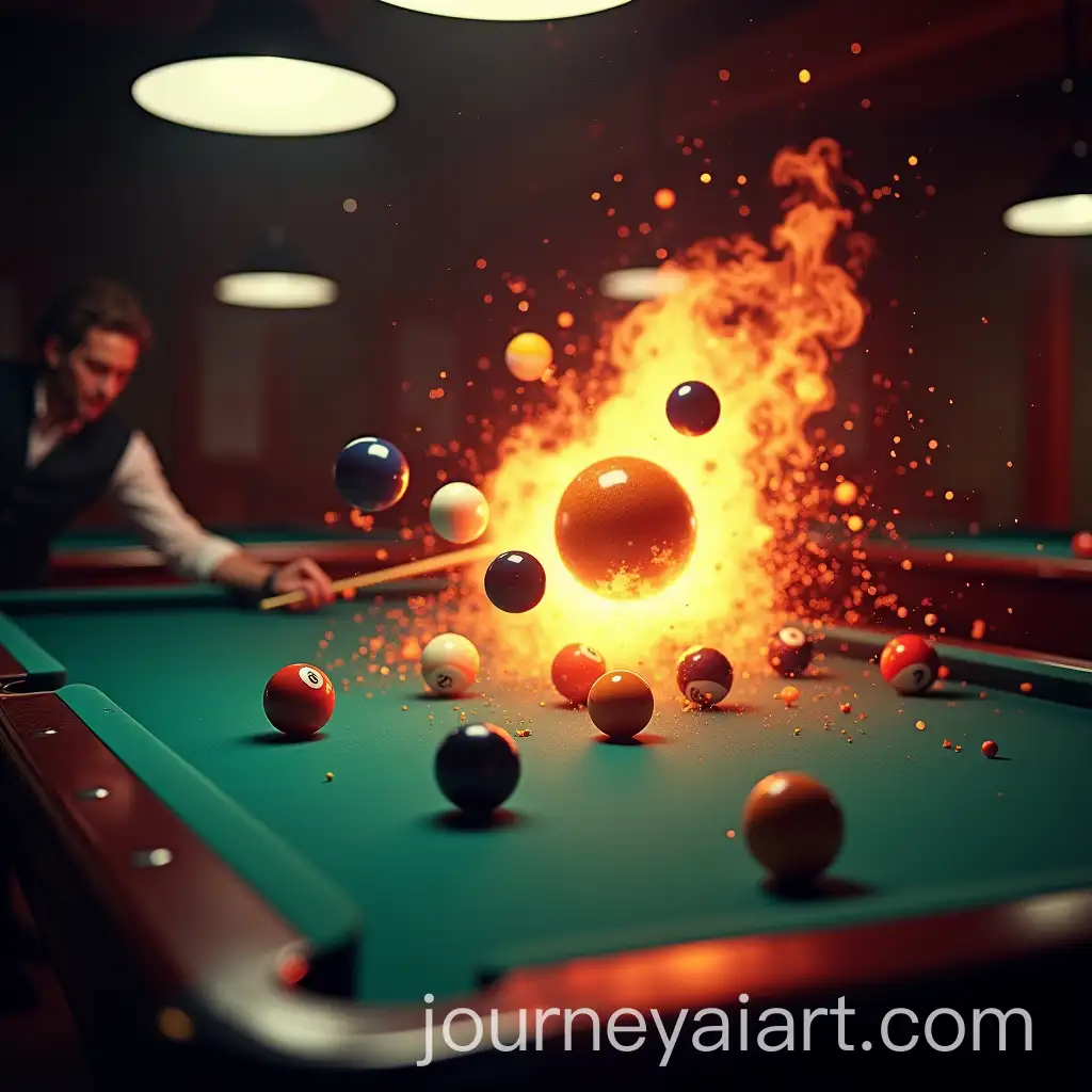 Explosive-Nineball-Pool-Break-Action