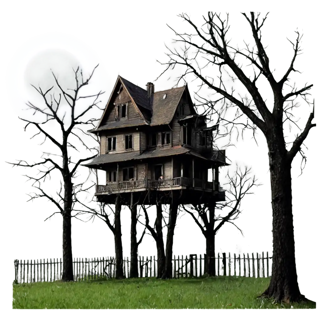 Horror-House-Between-Two-Trees-HighQuality-PNG-for-Spooky-Themes