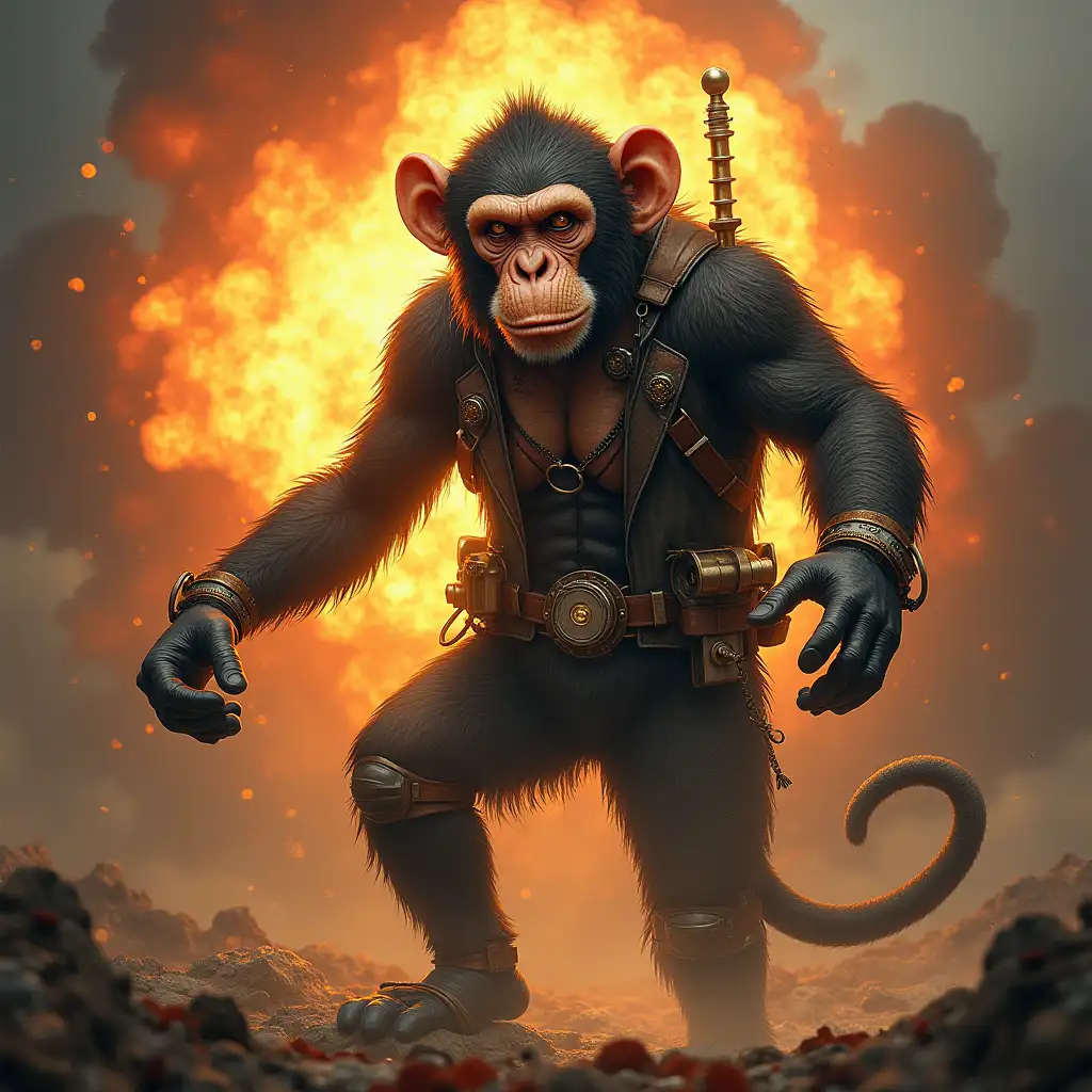 Steampunk Monkey Explosions