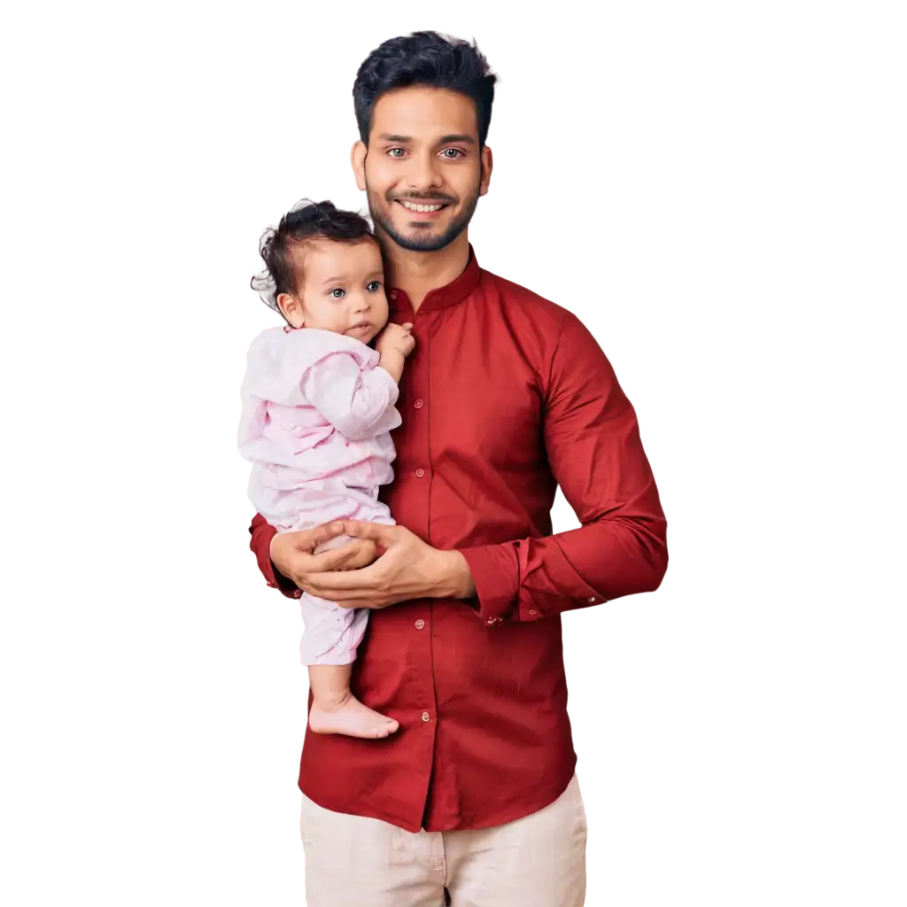 PNG-Image-of-Man-Holding-1YearOld-Baby-Girl-in-Traditional-Kerala-Dress