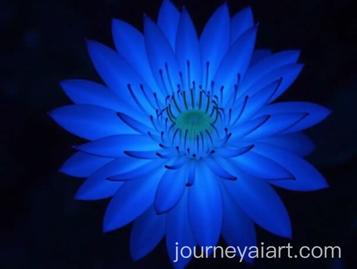 Bioluminescent-PlAI-Image-Prompt-Expansionankton-and-Deep-Blue-Flower-Glowing-Underwater