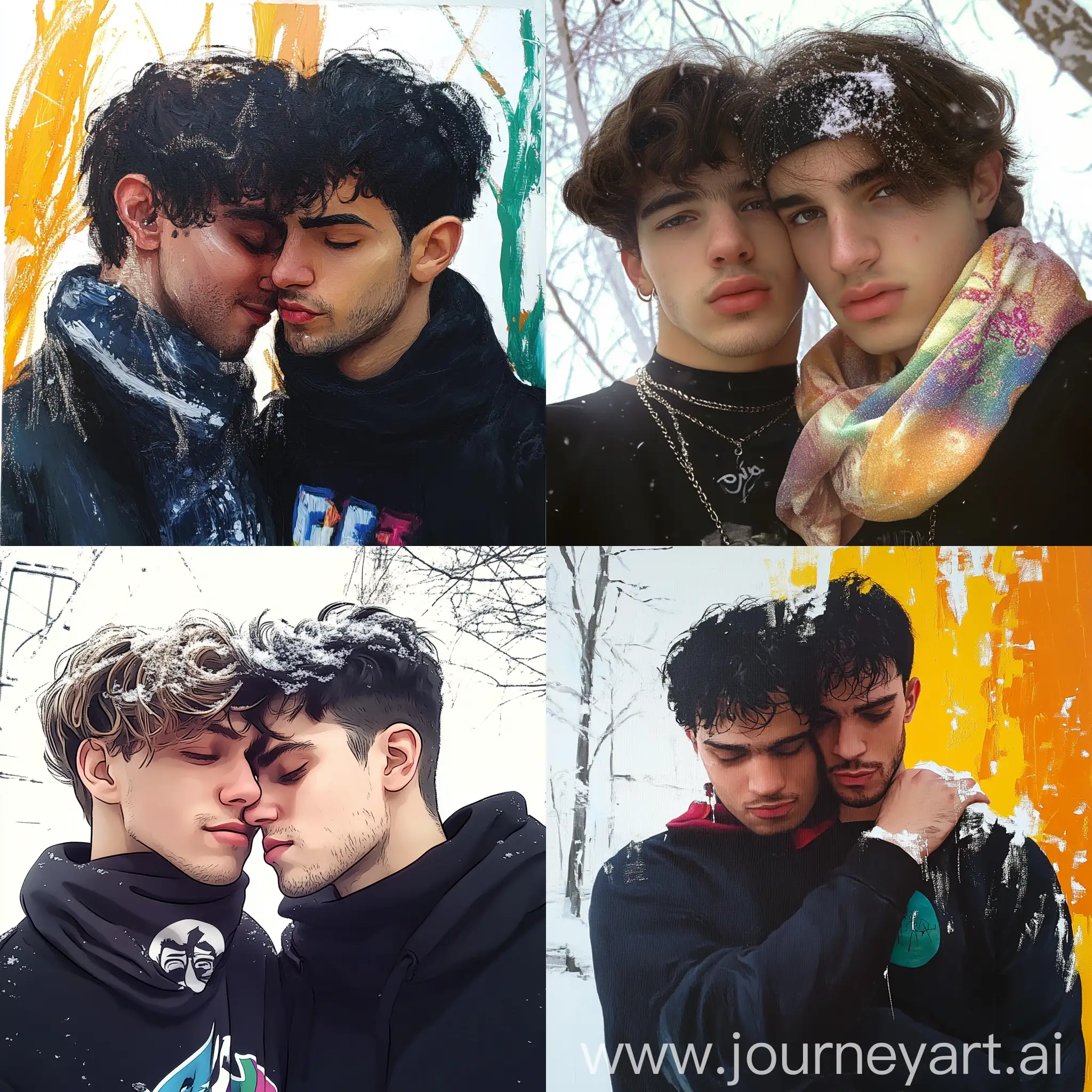 Colorful-Journey-of-a-Gay-Couple-Exploring-Artistic-Creations