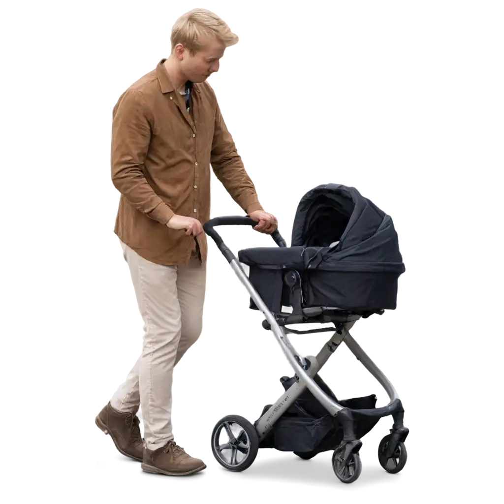 HighQuality-PNG-Image-of-a-Blonde-Man-with-a-Stroller-in-Low-Light