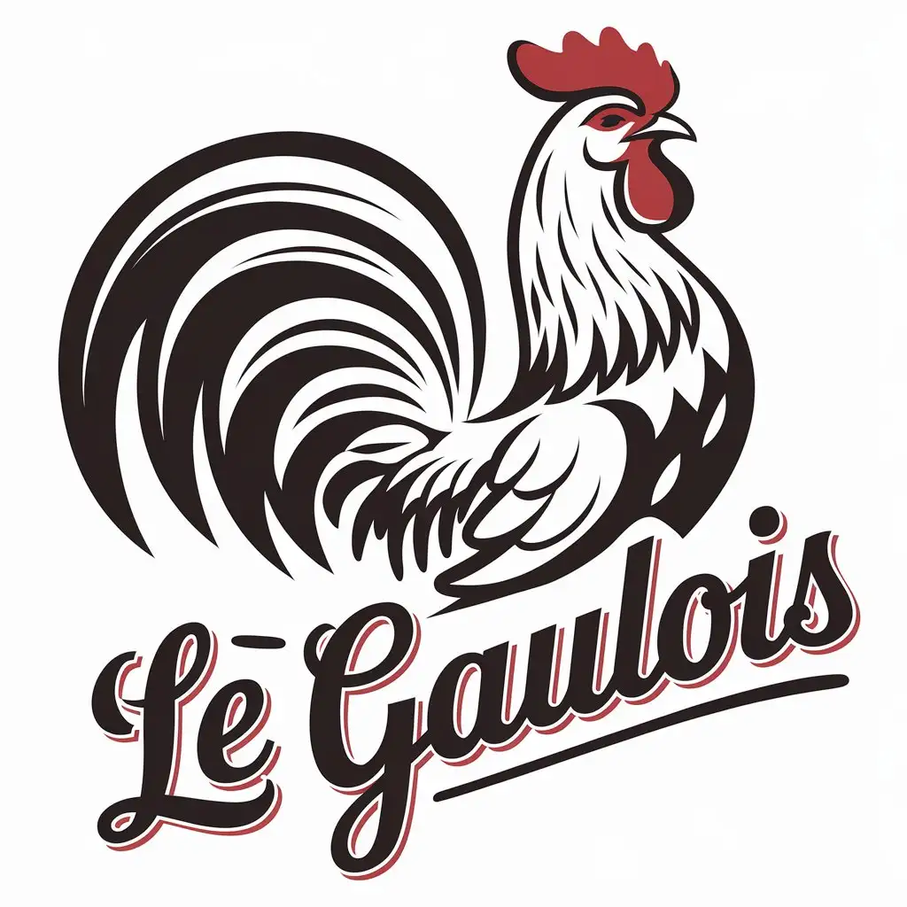 LOGO-Design-for-Le-Gaulois-Rooster-Symbol-with-French-Cuisine-Theme