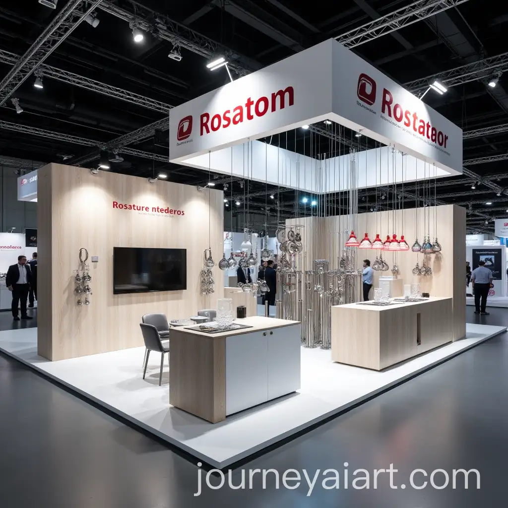 Exhibition-Stand-for-Rosatom-Metaltech-with-Interactive-Elements-and-Metal-Cable-Design