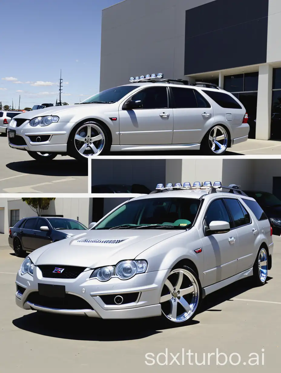 2007 silver BF Falcon wagon with body kit