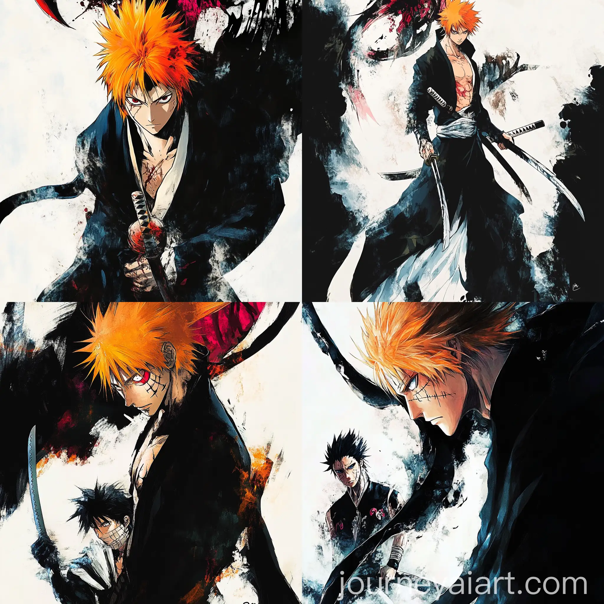 Reimagined-Bleach-Artwork-in-Painterly-Style