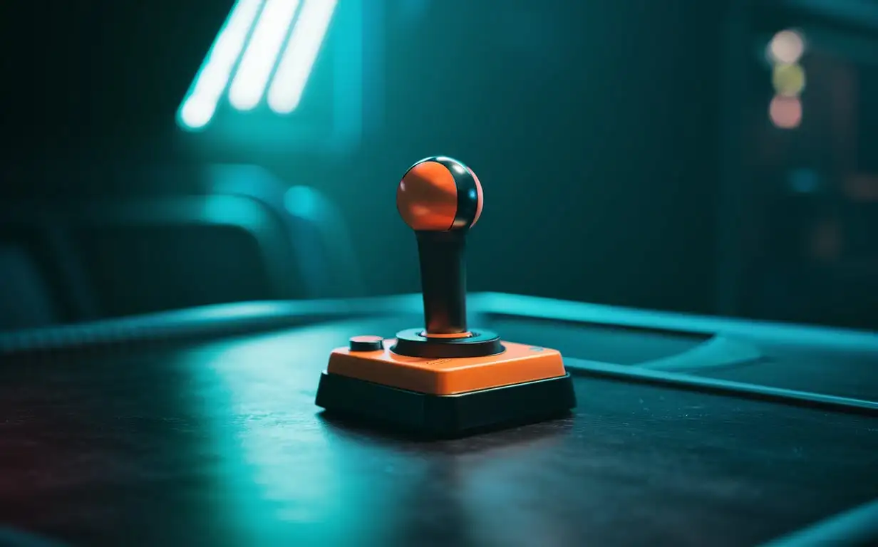 Dark-Neon-Background-with-Small-Joystick