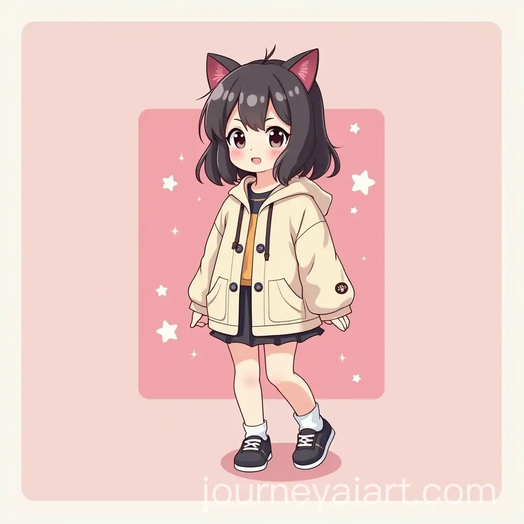 Anime-Style-Girl-Wearing-Senpai-Style-Hoodie