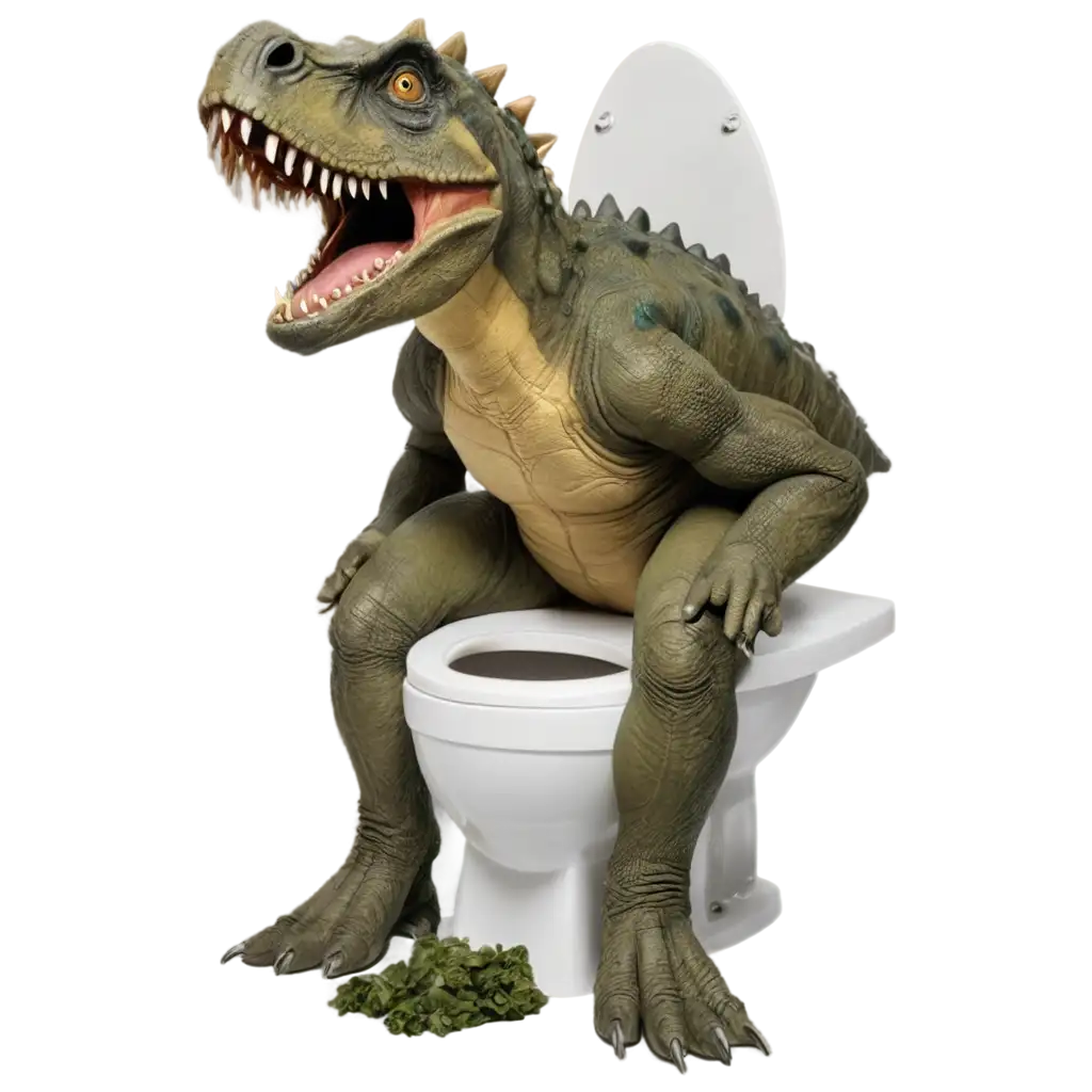 Whimsical-Dinosaur-on-Toilet-Seat-PNG-for-Creative-Designs