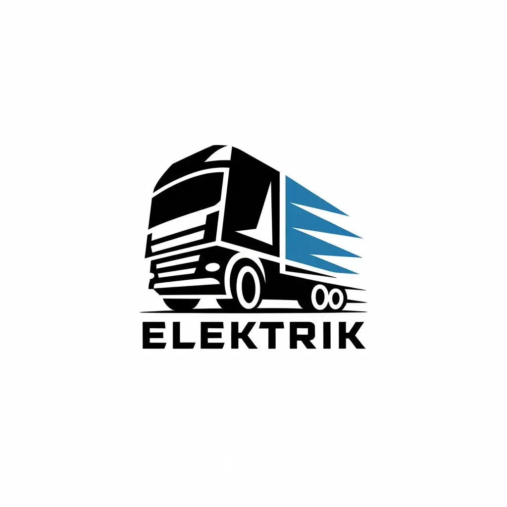 a vector logo design,with the text "ELEKTRIK", main symbol:DAF,complex,be used in Automotive industry,clear background