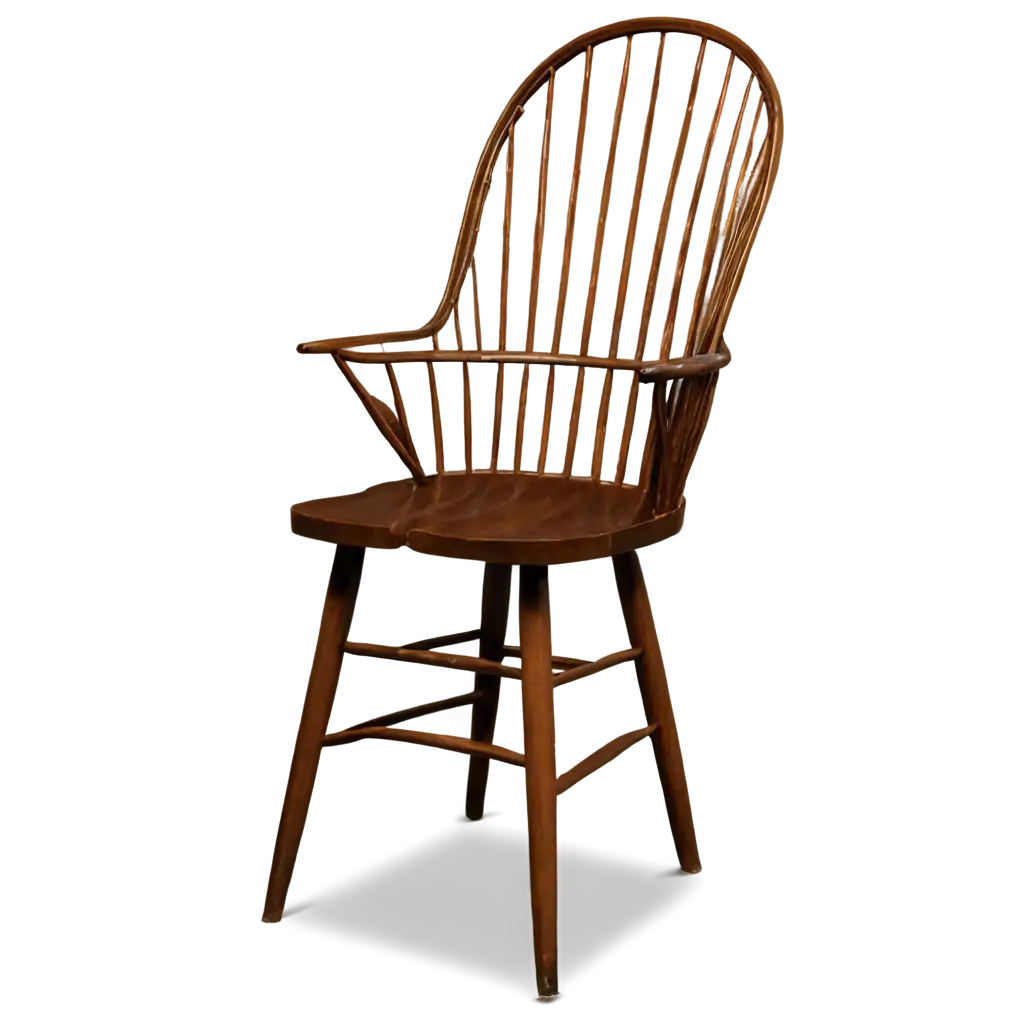 Windsor-Chair-PNG-Image-Perfect-for-Clear-and-Detailed-Visuals