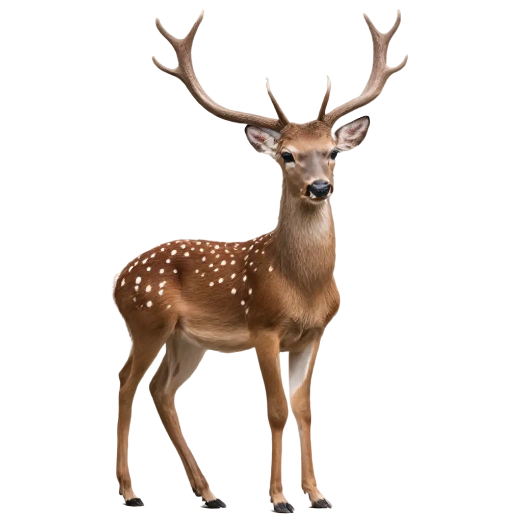 Deer-with-White-Spot-on-Its-Body-HighQuality-PNG-Image-for-Versatile-Usage