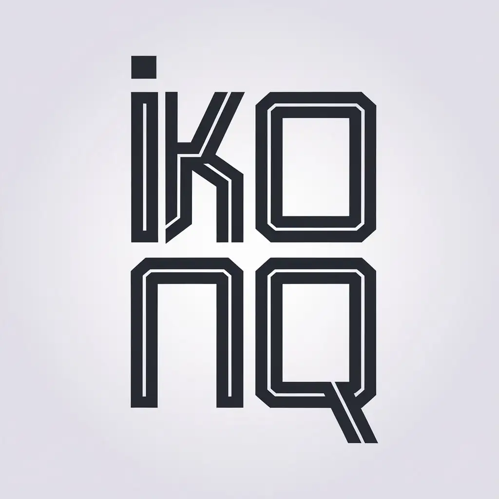 LOGO Design For ikoniq Futuristic Font for Legal Industry